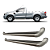 Estribo Ranger 2013 a 2023 CS Plataforma Preto Gales - Imagem 1