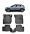 Tapete T-Cross moldado 5 peças preto - Imagem 1