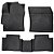 Tapete Corolla 2020 em diante moldado 5 peças preto - Imagem 2