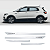 Friso VW T-Cross com emblema preto pintado cor branco puro - Imagem 1