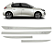 Friso Peugeot 208 com emblema cromado pintado cor branco nacre - Imagem 1