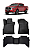 Tapete Hilux 2025 em diante moldado 5 peças preto - Imagem 1