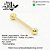 Barbell Lingua Básico Ouro 18k - Imagem 1
