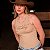 Regata Turkese Canelada Cowboy Bege - Imagem 1
