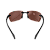 Óculos Bex Sunglasses JAXYN X Black / Brown / Silver - Imagem 3