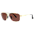 Óculos Bex Sunglasses MACH Matte / Gold / Brown S115MGB - Imagem 1
