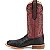 Bota Justin Boots Chisolm Black Full Quill Ostrich #JE8171 - Imagem 4