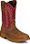Bota Justin Boots Markout Brown Water Buffalo #PD4071 - Imagem 3