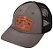 Boné Bass Pro Shops Leather Patch Mesh-Back Cap - Charcoal/Black - Imagem 1