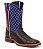 Bota Justin Boots Rootbeer Yeti Cowhide BR400 - Imagem 1