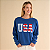 Moletom Natural Reflections USA - Navy Peony - Imagem 2