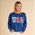 Moletom Natural Reflections USA - Navy Peony - Imagem 1