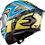 Capacete Texx Raptor Azul Vermelho Amarelo + Viseira Fumê de Brinde - Imagem 7