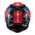 Capacete Texx Kaiman Azul/Verm/Preto c/Oculos Interno Solar - Imagem 11