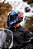 Capacete Texx Kaiman Azul/Verm/Preto c/Oculos Interno Solar - Imagem 4