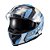 Capacete Texx Flag Argentina c/Oculos Interno Solar - Imagem 1