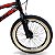 Bicicleta Mônaco Cross Ride 2022 aro 20 Reforçada - Preto e Vermelho - Imagem 4