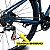 Bicicleta Alfameq PRO aro 29 -> 24v SHIMANO + Freio Hidraulico Azul/Dourado 2026 - Imagem 6