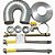 Kit Instalação Aquecedor 3/4"x3/4" 60cm Duto 80mm (1,00à 5,00metros) - Imagem 1