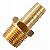 NIPLE PARA MANGUEIRA LATÃO 1/2" NPT MACHO X 3/8" BICO DE MANGUEIRA - Imagem 2