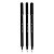 Caneta Esferográfica Cis Pentonic Preta 0.7mm Kit 3 Unidades - Imagem 1