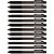 Caneta Gel Retrátil Cis Pentonic G-RT Preta 0.7mm 12 Unidades - Imagem 3