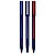 Caneta Esferográfica Cis Yolo Azul Preta Vermelha 0.7mm Kit 3 Unidades - Imagem 1