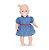 Boneca Bebê Baby Milk Vestido Azul - Imagem 4