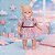 Boneca Bebê Baby Milk Vestido Rosa - Imagem 1