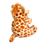 Pelúcia Girafa Girafinha 25cm - Imagem 2