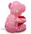 Pelúcia Ursinho Lantejoulas 23cm - Imagem 2