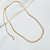 Colar Fita com 3mm banho Ouro 18k - Imagem 1