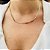 Colar Fita com 3mm banho Ouro 18k - Imagem 2