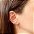 Brinco Argola Estrelas banho Ouro 18k - Imagem 2