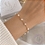 Pulseira de Pérolas banho Ouro 18k - Imagem 2