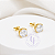 Brinco Ponto de Luz banho Ouro 18k - Imagem 1
