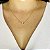 Colar Pingente Flor Cravejado banho Ouro 18k - Imagem 2