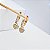 Brinco Argola Pingente Coração banho Ouro 18k - Imagem 1