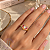 Anel Coração Cravejado Rainbow banho Ouro 18k - Imagem 2