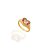 Anel Coração Cravejado Rainbow banho Ouro 18k - Imagem 1