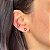 Brinco Coração e Piercing FakeFlor Rubi banho ouro 18k - Imagem 2