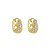 Brinco Argola Gota Cravejada Luxo banho Ouro 18k - Imagem 1