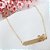 Pulseira Plaquinha em banho Ouro 18k - Imagem 2