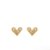 Brinco Mini Coração no banho Ouro 18k - Imagem 1