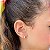 Brinco Argola Baby Cristal banho Ouro 18k - Imagem 3