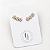 Brinco Flores Cristal no banho ouro 18k - Imagem 1