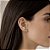 Brinco Flores Cristal no banho ouro 18k - Imagem 2