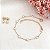 Conjunto Brinco e Pulseira Pérolas em banho Ouro 18k - Imagem 2