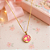 Colar Boneca Pink em banho Ouro 18k - Imagem 3
