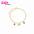 Pulseira Arco iris Boneca em banho Ouro 18k - Imagem 3